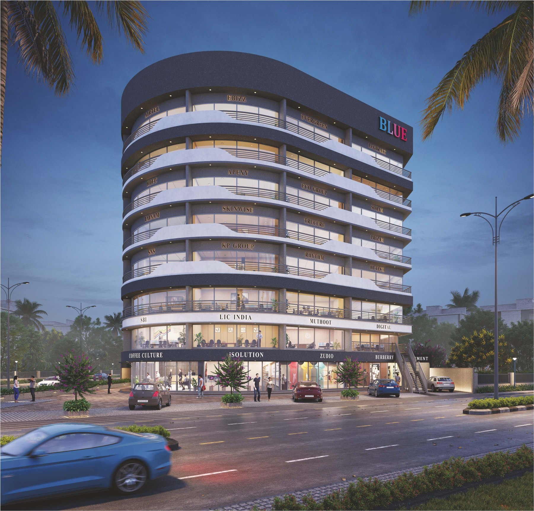 Blue Corporate House