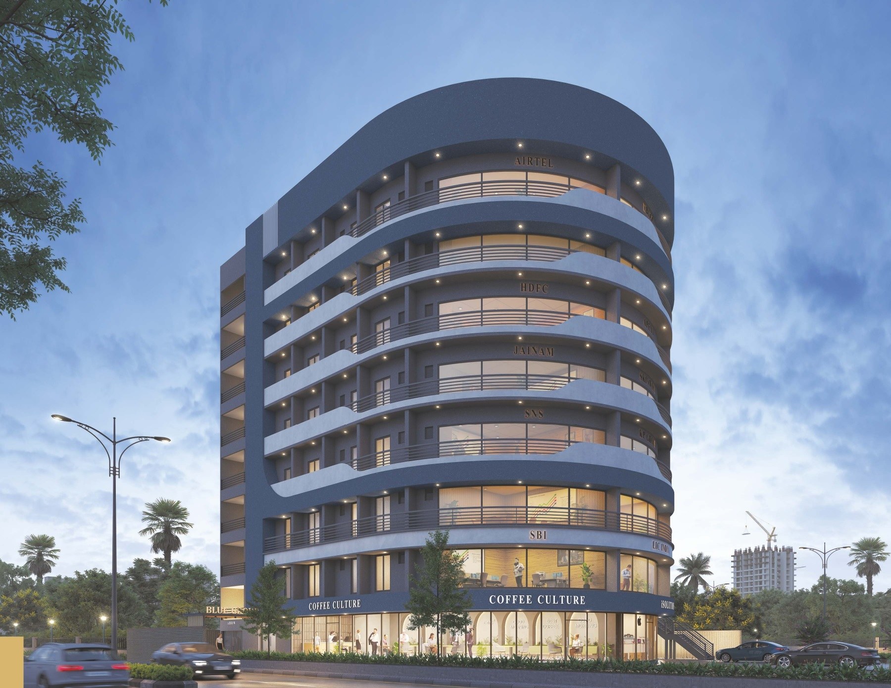 Blue Corporate House