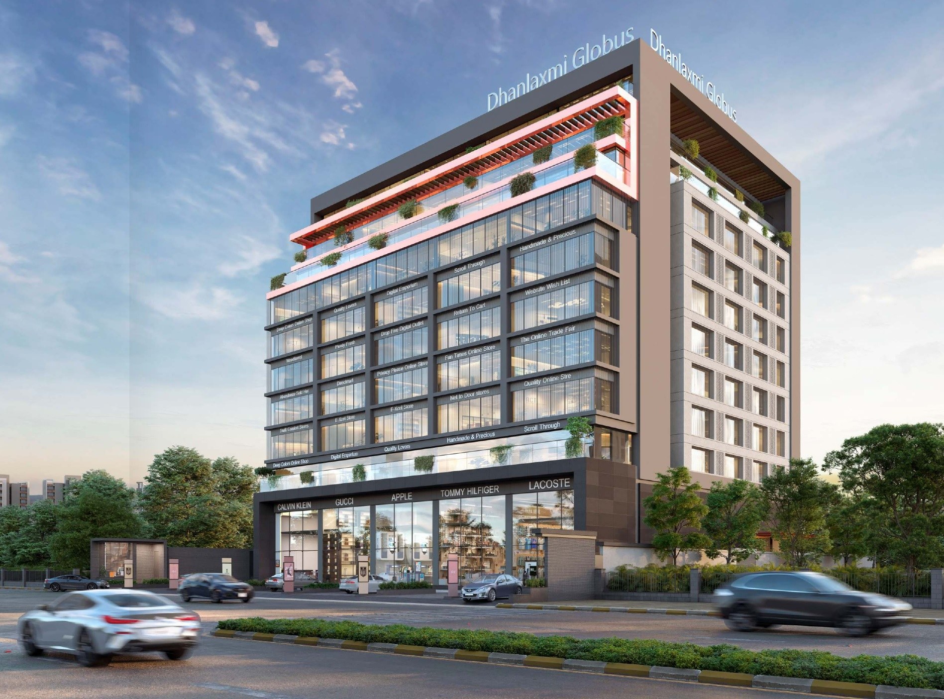 1050 Sft Office Space for Lease / Rent at Vip Road, Vesu, Surat.
