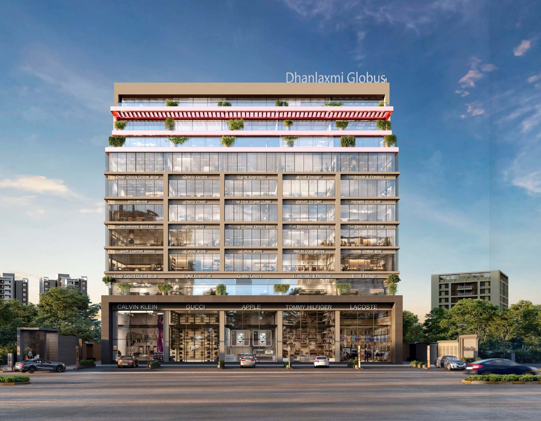 Office Space for Lease / Rent at Vip Road, Vesu, Surat.