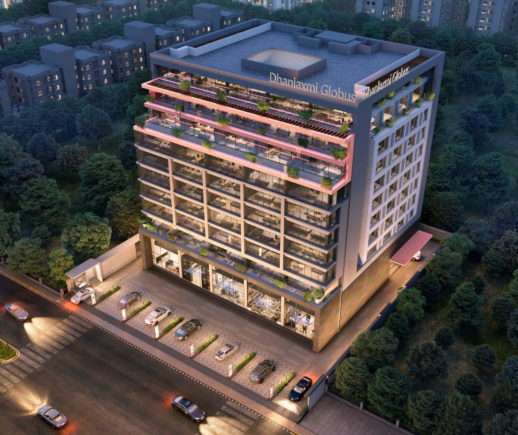 Office Space for Lease / Rent at Vip Road, Vesu, Surat.