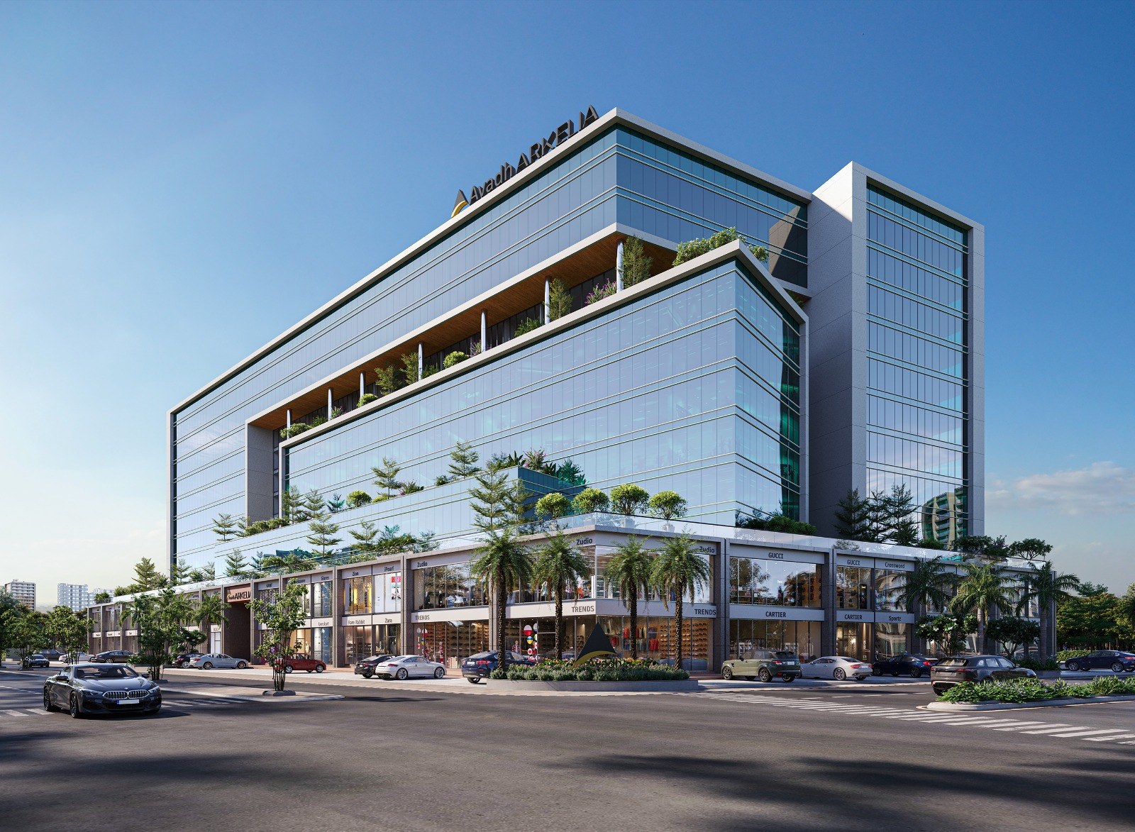 1490 Sft Showroom/ Shop for Lease / Rent at Udhna - Magdalla Road, Vesu, Surat.