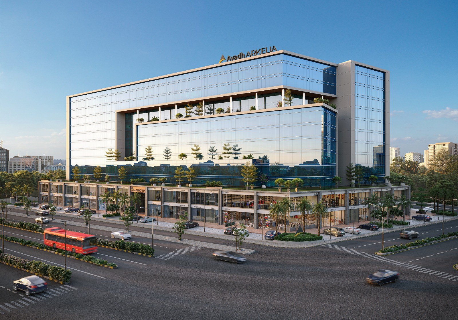 1030 Sft Office Space for Lease / Rent at Udhna-Magdalla Road, Vesu, Surat.