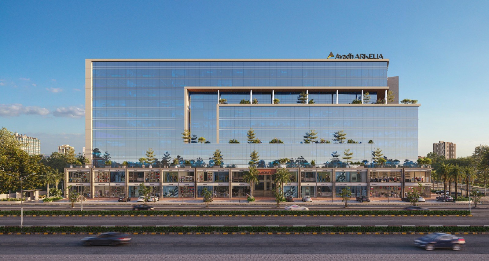 Office Space for Lease / Rent at Udhna-Magdalla Road, Vesu, Surat.