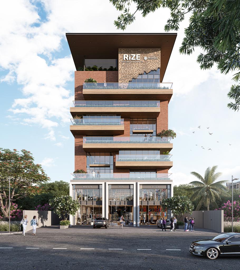 2000 Sft Showroom/ Shop for Lease / Rent at Vip Road, Vesu Surat.