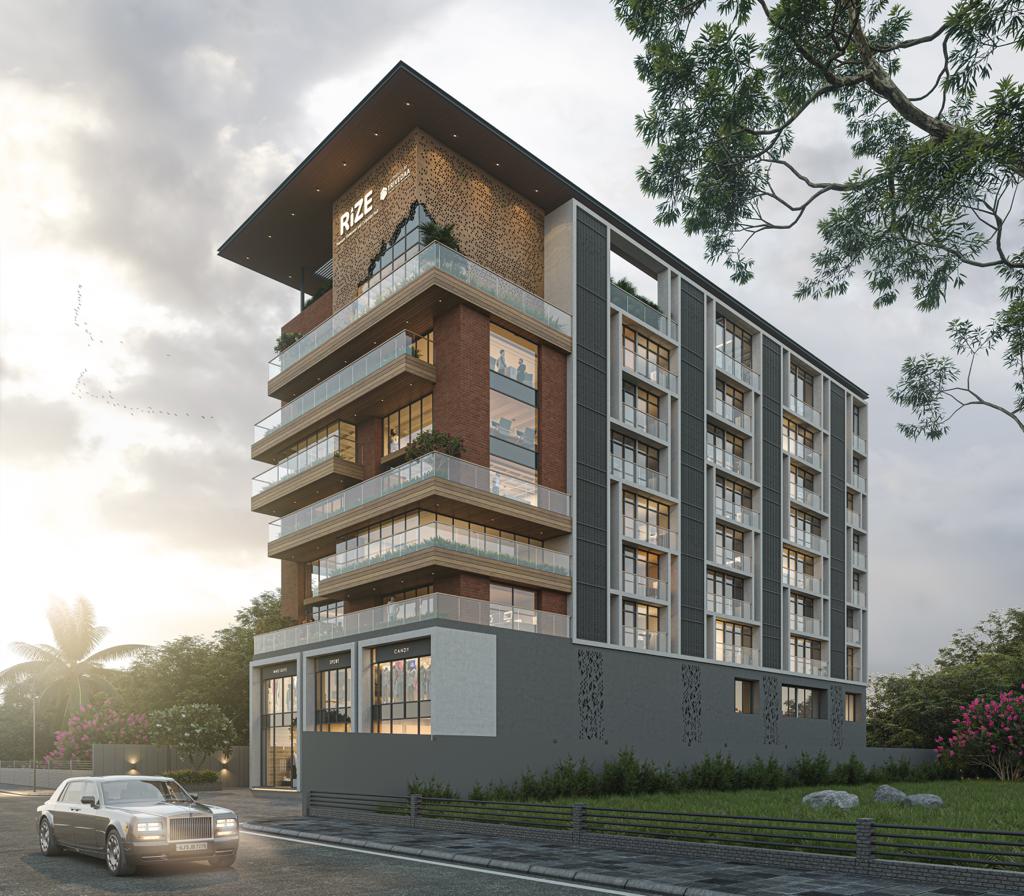 625 Sft Office Space for Lease / Rent at Vip Road, Vesu, Surat.