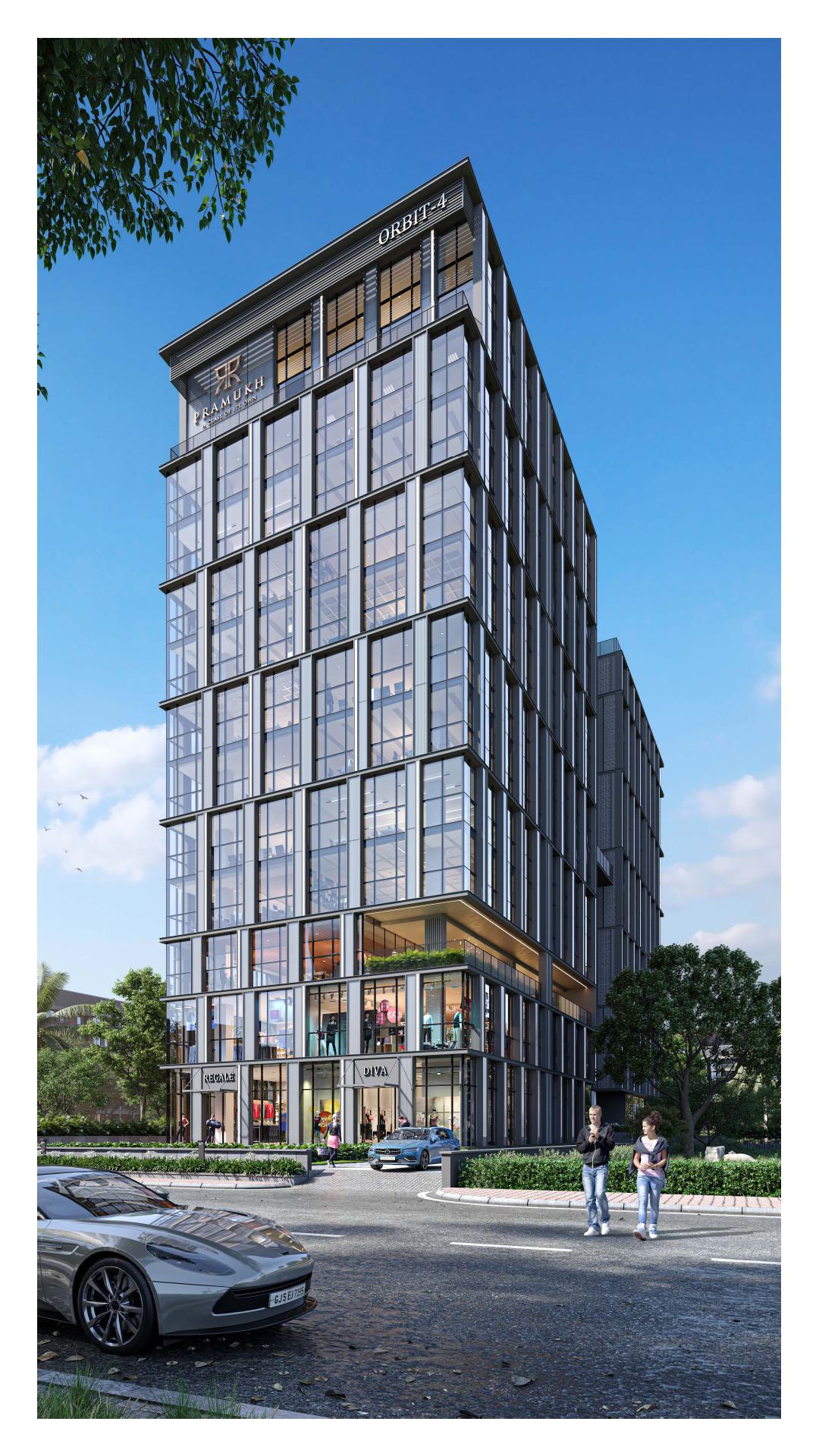 2327 Sft Showroom/ Shop for Lease / Rent at Bhatar, Surat.