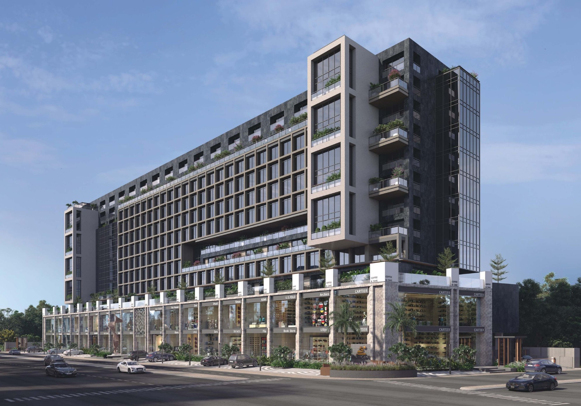 Office Space for Lease / Rent at Udhna-Magdalla Road, Vesu, Surat.