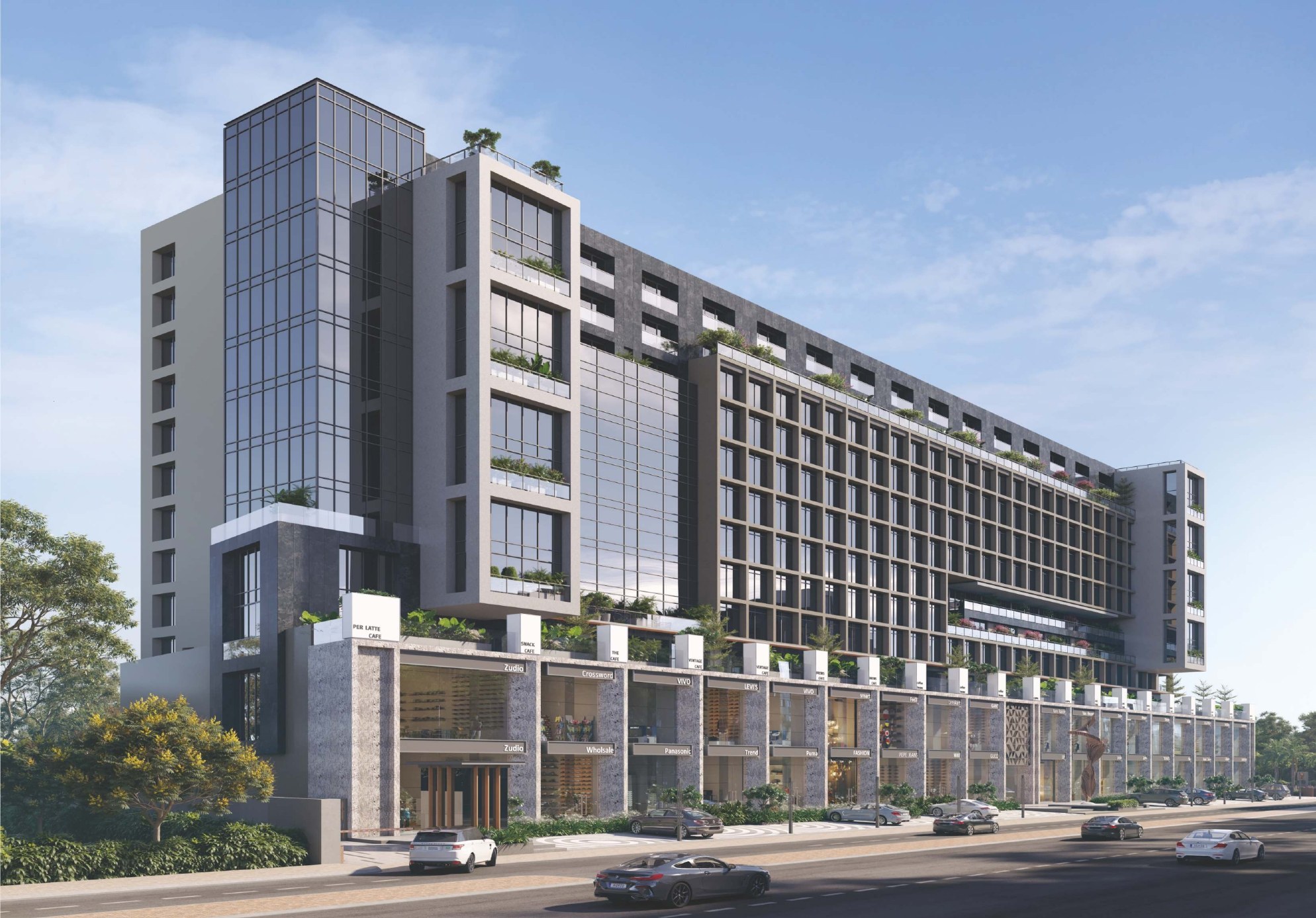 Office Space for Lease / Rent at Udhna-Magdalla Road, Vesu, Surat.