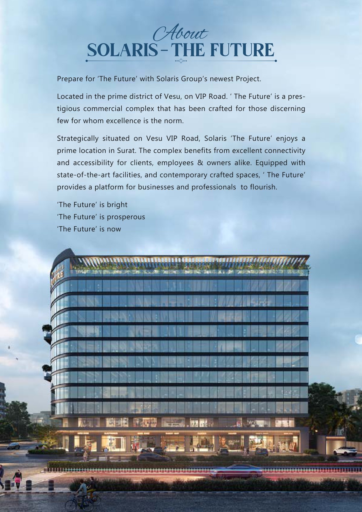 1400 Sft Showroom/ Shop for Lease / Rent at Vip Road, Vesu, Surat.