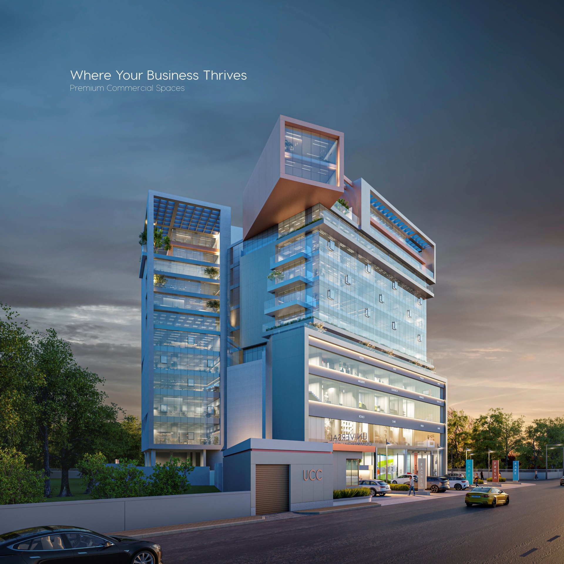 Showroom/ Shop for Lease / Rent at L.p.savani Road, Adajan, Surat.