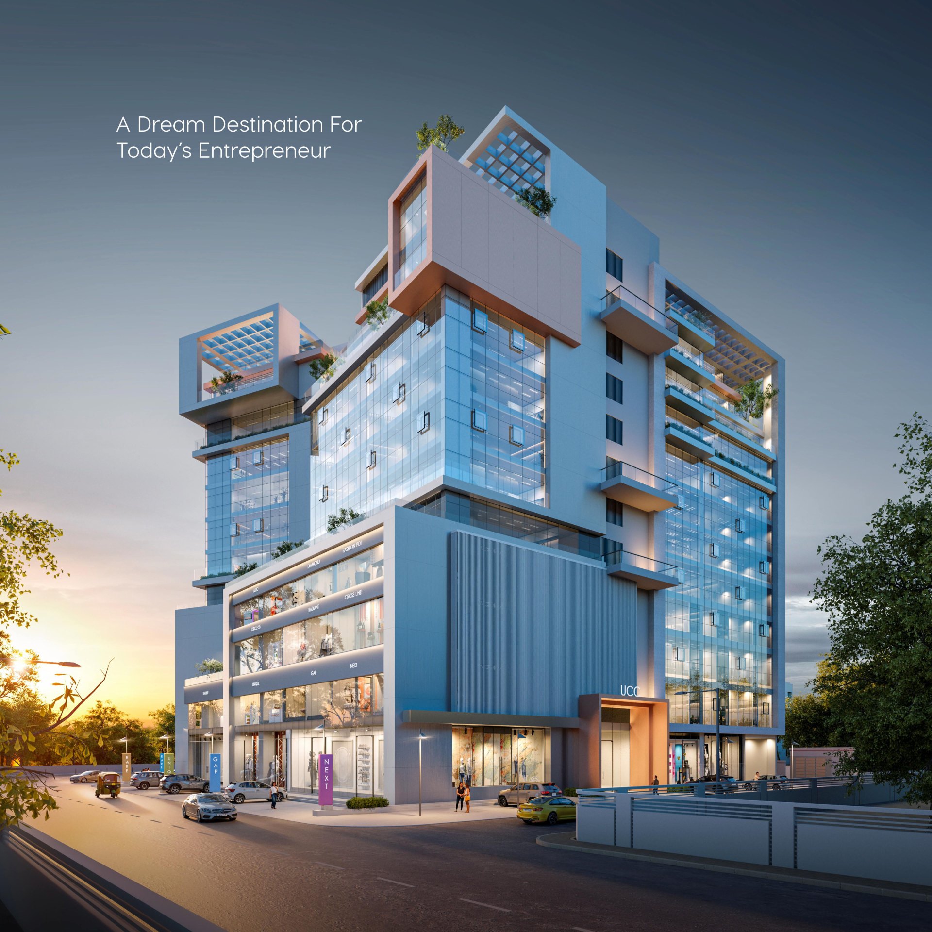 Showroom/ Shop for Lease / Rent at L.p.savani Road, Adajan, Surat.