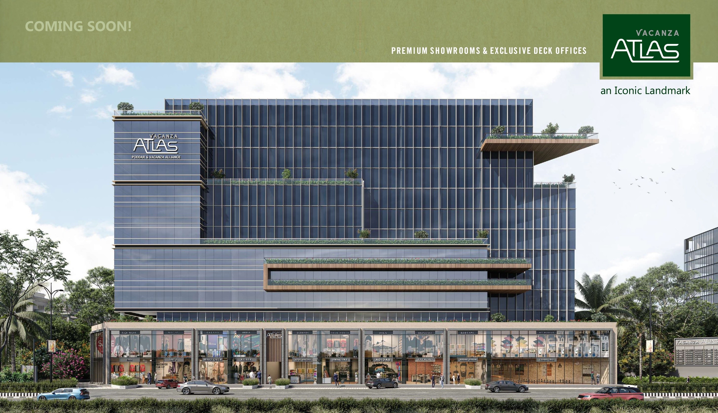 Showroom/ Shop for Lease / Rent at Vesu Canal Road, Vesu, Surat.