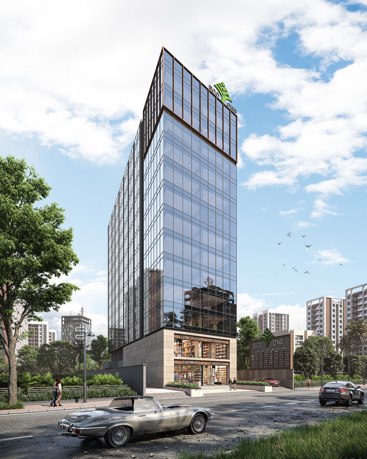 1660 Sft Showroom/ Shop for Lease / Rent at Piplod-Dumas Road, Surat.