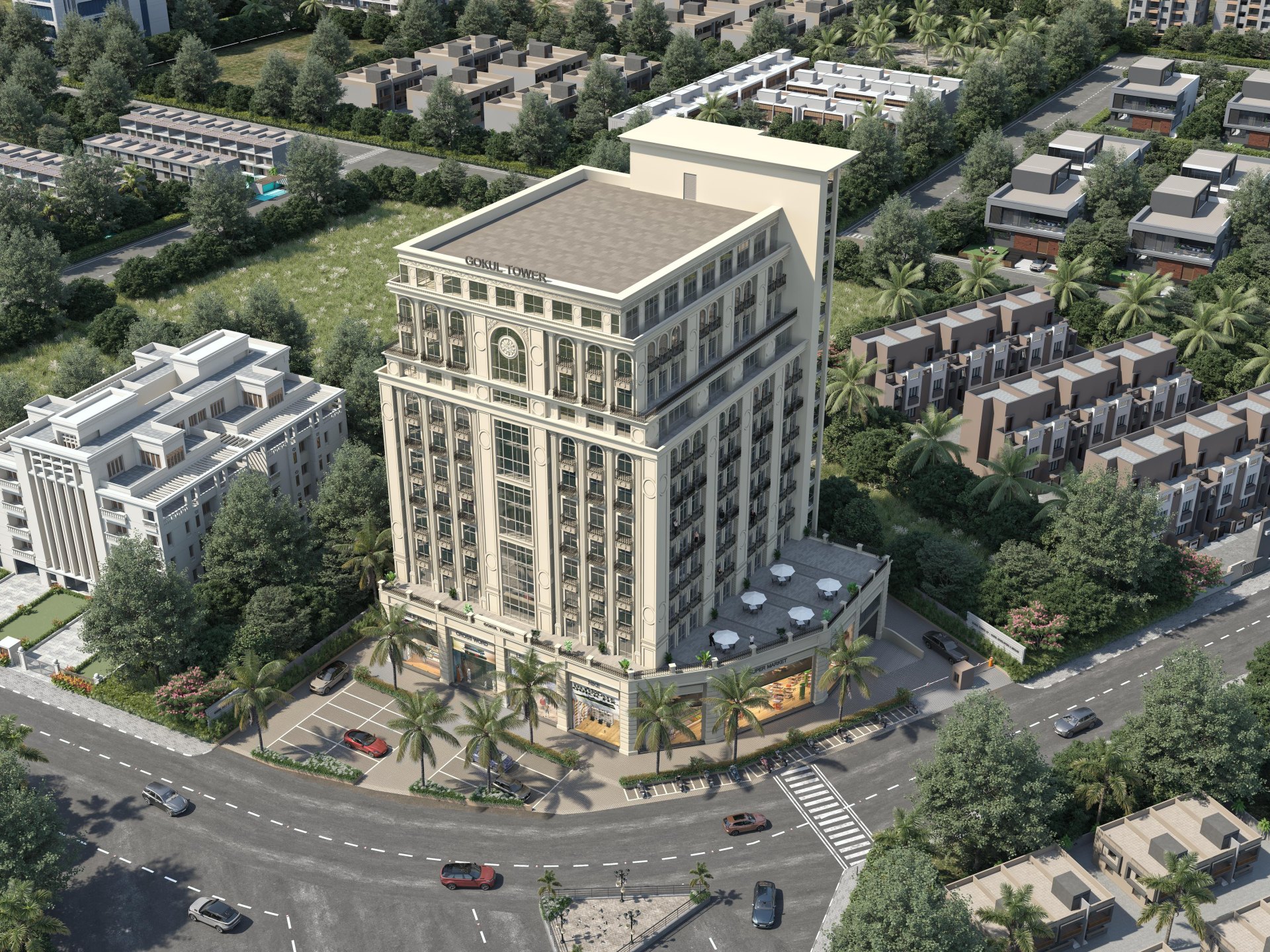 2019 Sft Showroom/ Shop for Lease / Rent at Athwalines, Surat.
