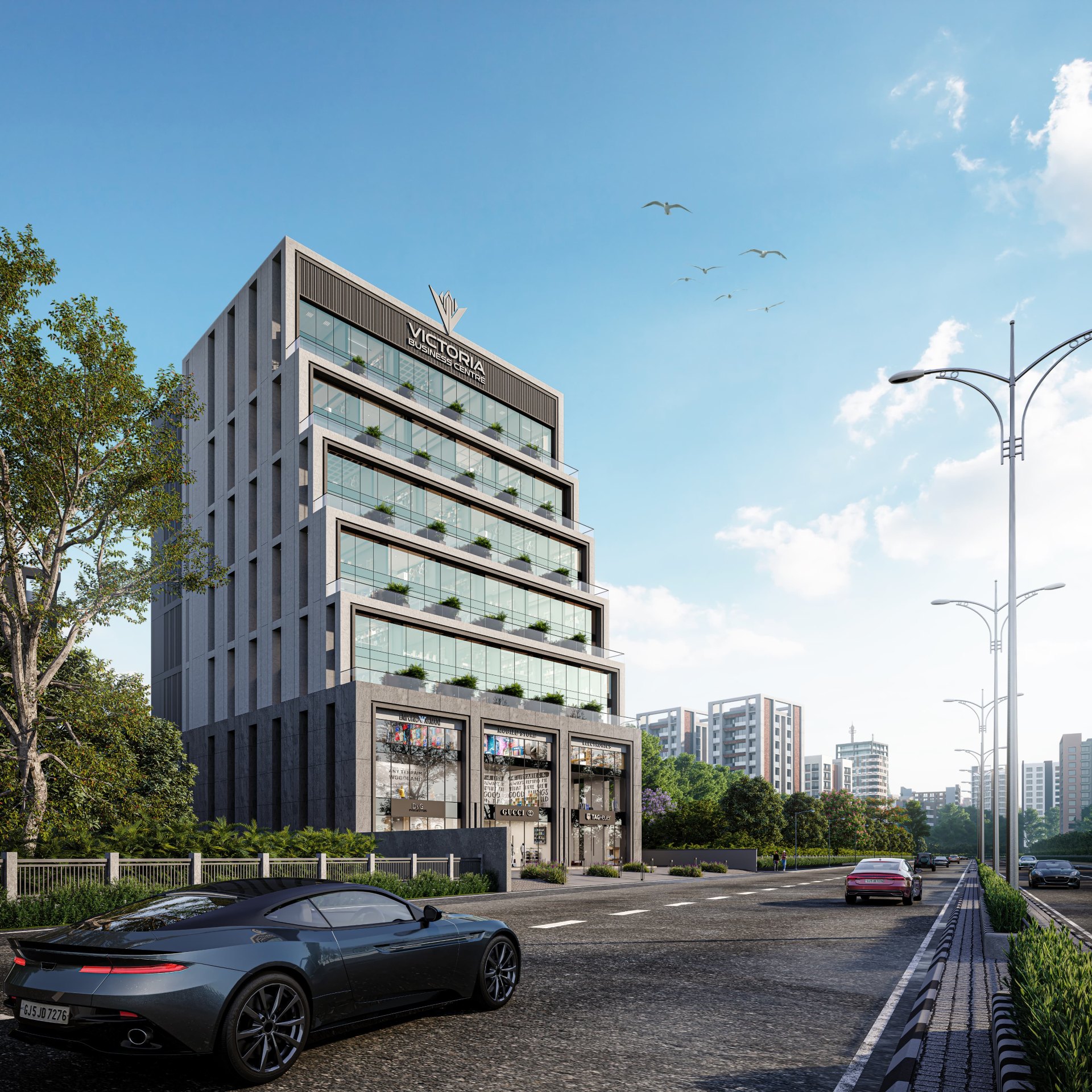 Showroom/ Shop for Lease / Rent at L.p.savani Road, Adajan, Surat.
