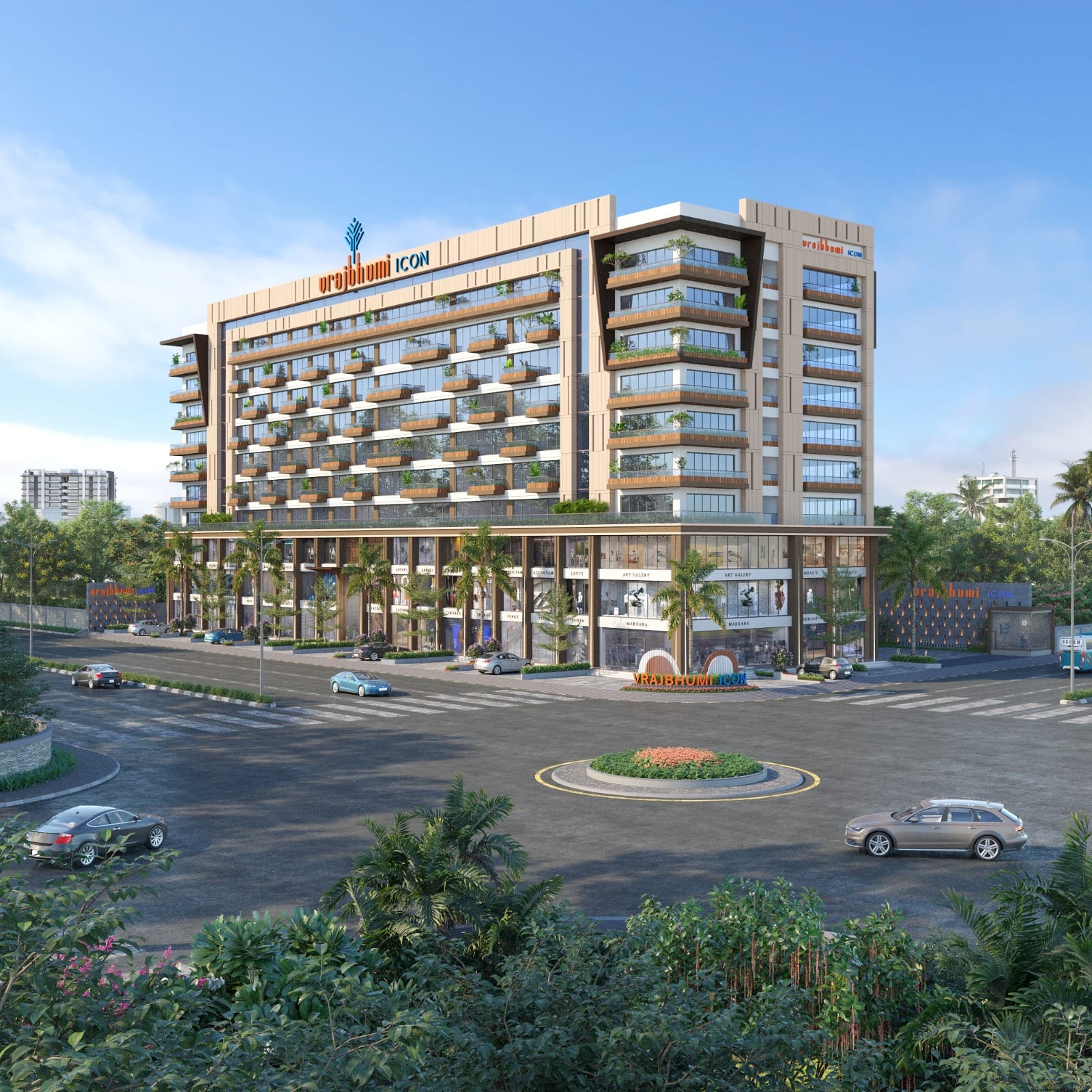 1230 Sft Showroom/ Shop for Lease / Rent at Althan, Surat.